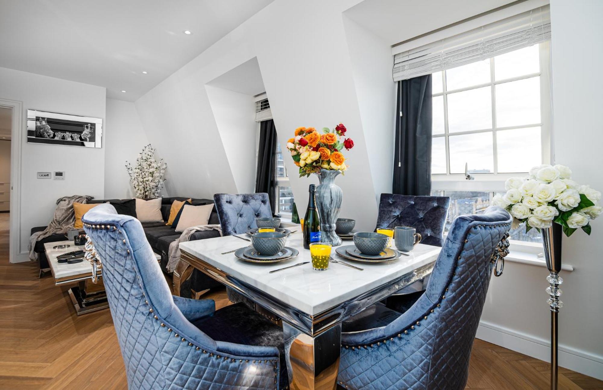 Stunning 1-Bedroom Penthouse In Marble Arch 72 Londra Dış mekan fotoğraf